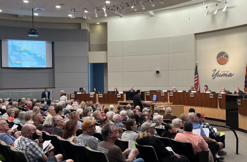  Yuma County Supervisors vote against approving Foothills rezoning