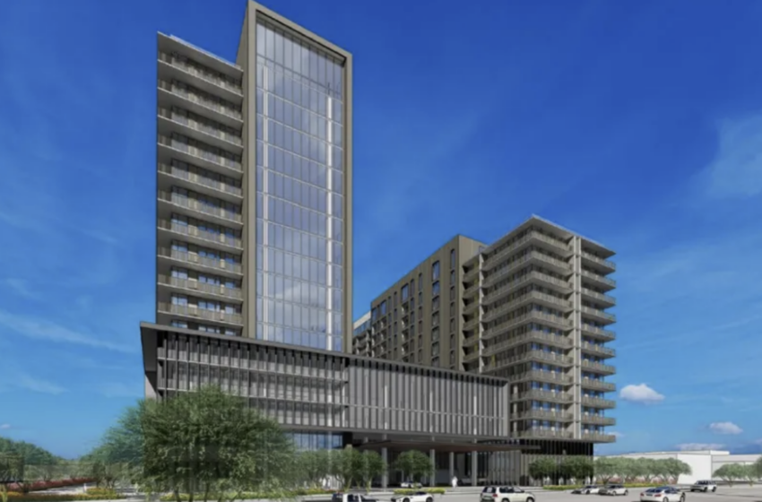  High-rise apartments, proposed east of ASU Tempe c …